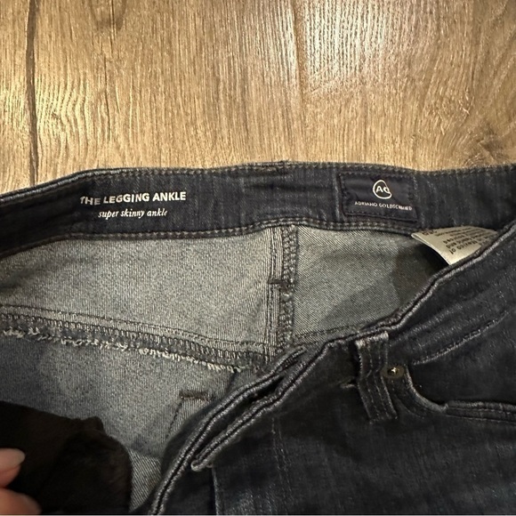 AG Adriano Goldschmied Jeans Women 25 Blue The Legging Ankle Super Skinny Dark - Picture 3 of 11